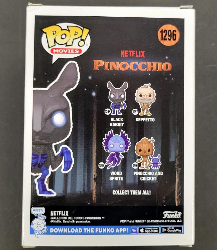 Guillermo del Toro & Tim Blake Nelson signed Pinocchio Funko Pop! autograph BAS
