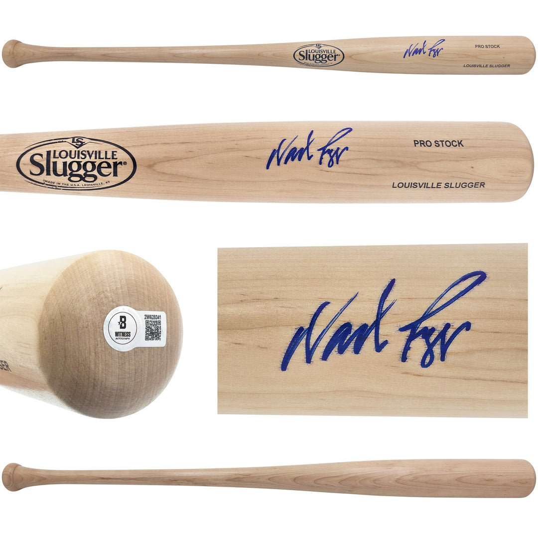 Wade Boggs Signed Blonde L Slugger Pro Stock Baseball Bat Red Sox Beckett Wit