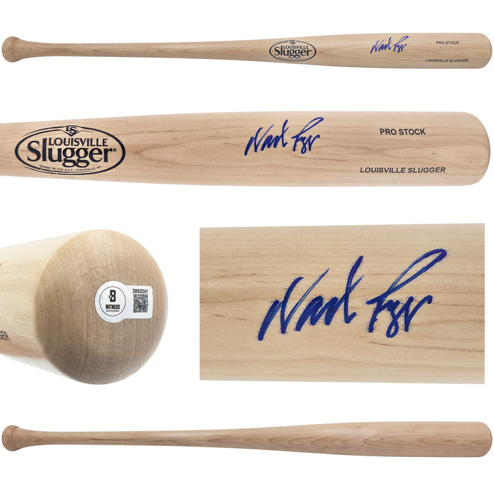 Wade Boggs Signed Blonde L Slugger Pro Stock Baseball Bat Red Sox Beckett Wit