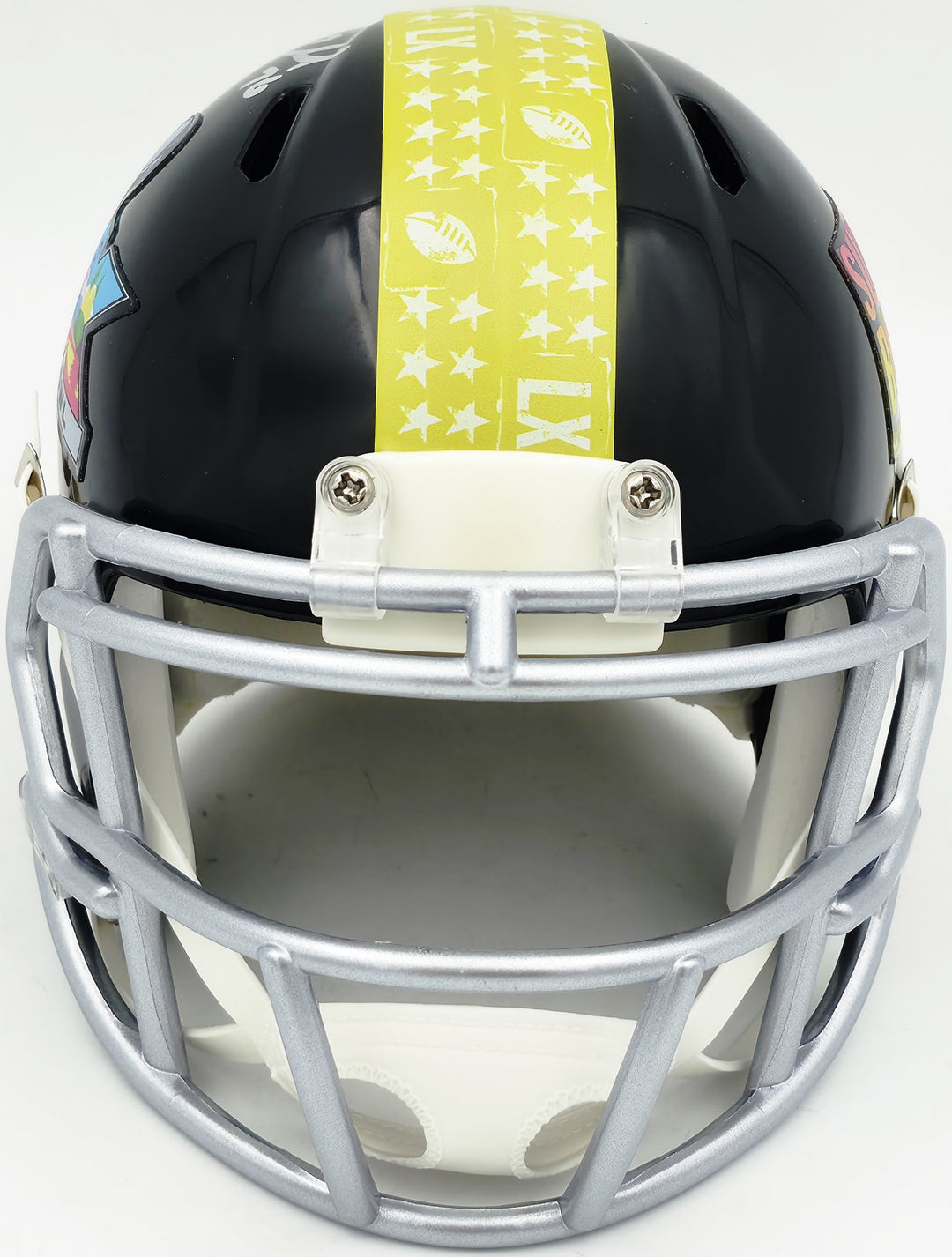 Grey Zabel Signed Seattle Seahawks Black SB LX Logo Speed Mini Helmet MCS Holo