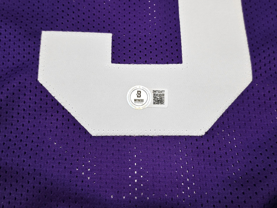 LSU Tigers Odell Beckham Jr. Signed Purple Jersey Beckett Witness