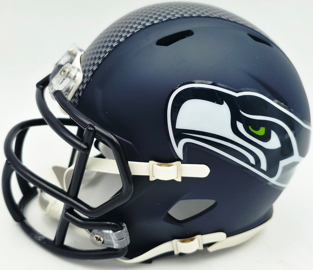 Michael Dickson Signed Seahawks Blue Speed Mini Helmet MCS COA