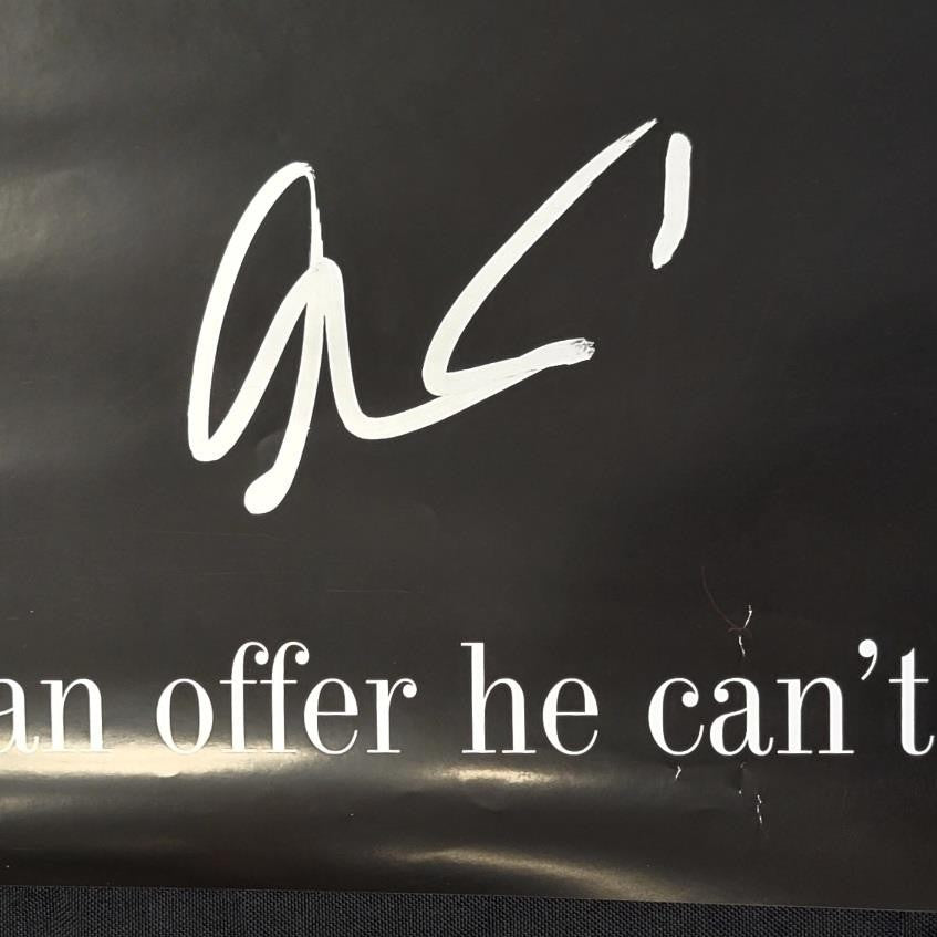 Al Pacino signed Godfather 24x36 movie poster autograph Corleone ~ Beckett BAS