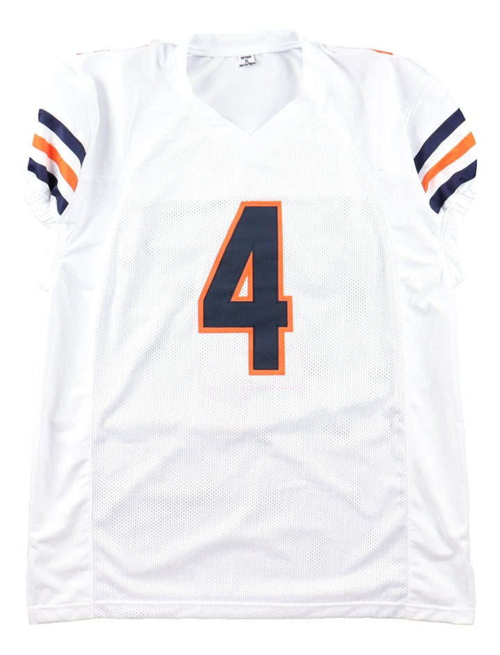 D'Andre Swift Chicago Signed White Pro Cut Football Jersey JSA QR Hologram
