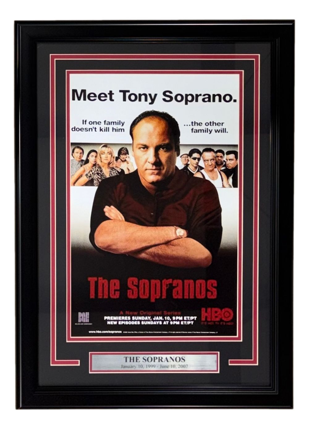 James Gandolfini Framed 11x17 The Sopranos Photo