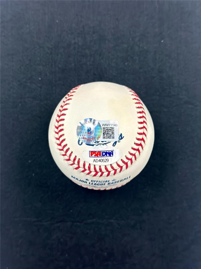 Harmon Killebrew & Torii Hunter signed Twins Metrodome Baseball auto PSA, BAS