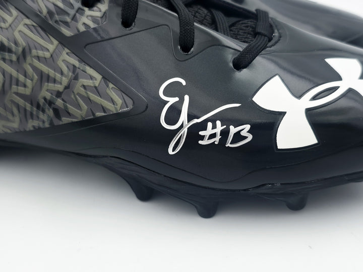 Ernest Jones IV Auto Pair of Black Under Armour Cleats Seahawks Size 10 MCS Holo