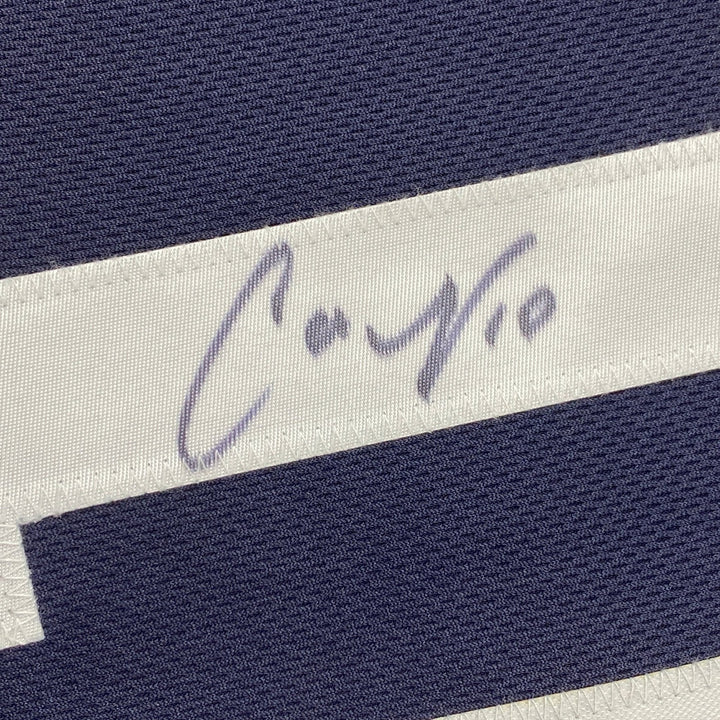 Autographed/Signed Carli Lloyd Navy Blue Team USA Jersey JSA COA Auto