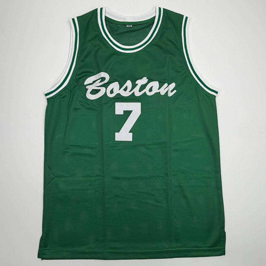 Autographed/Signed Jaylen Brown Boston Green City Edition Jersey Beckett BAS COA
