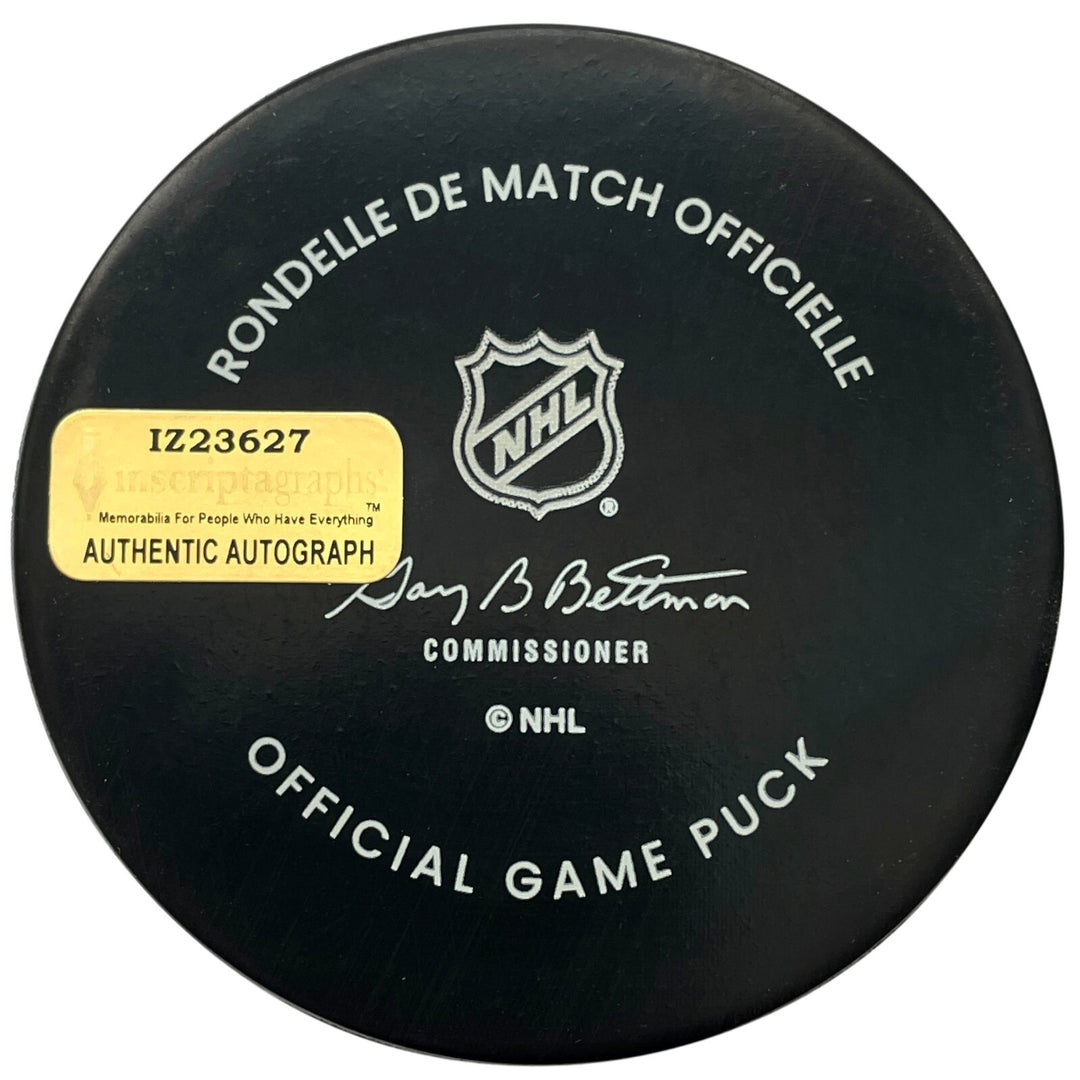 Chandler Stephenson Autographed Vegas Golden Knights Official Game Hockey Puck