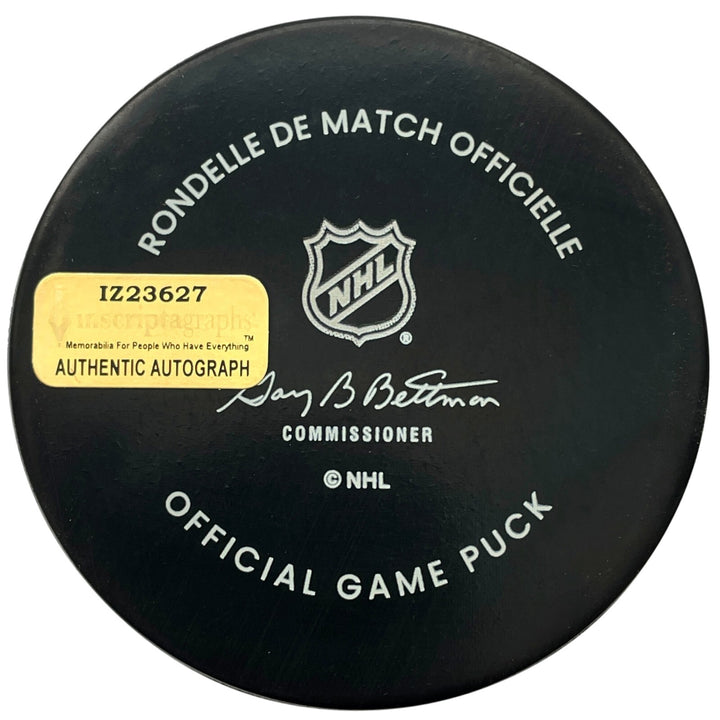 Chandler Stephenson Autographed Vegas Golden Knights Official Game Hockey Puck