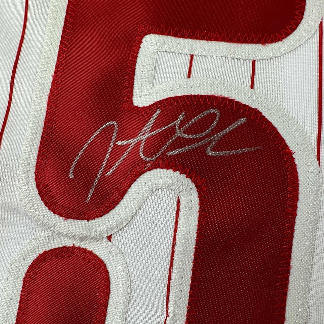 Autographed/Signed Jonathan Papelbon Philadelphia Pinstripe Jersey JSA COA