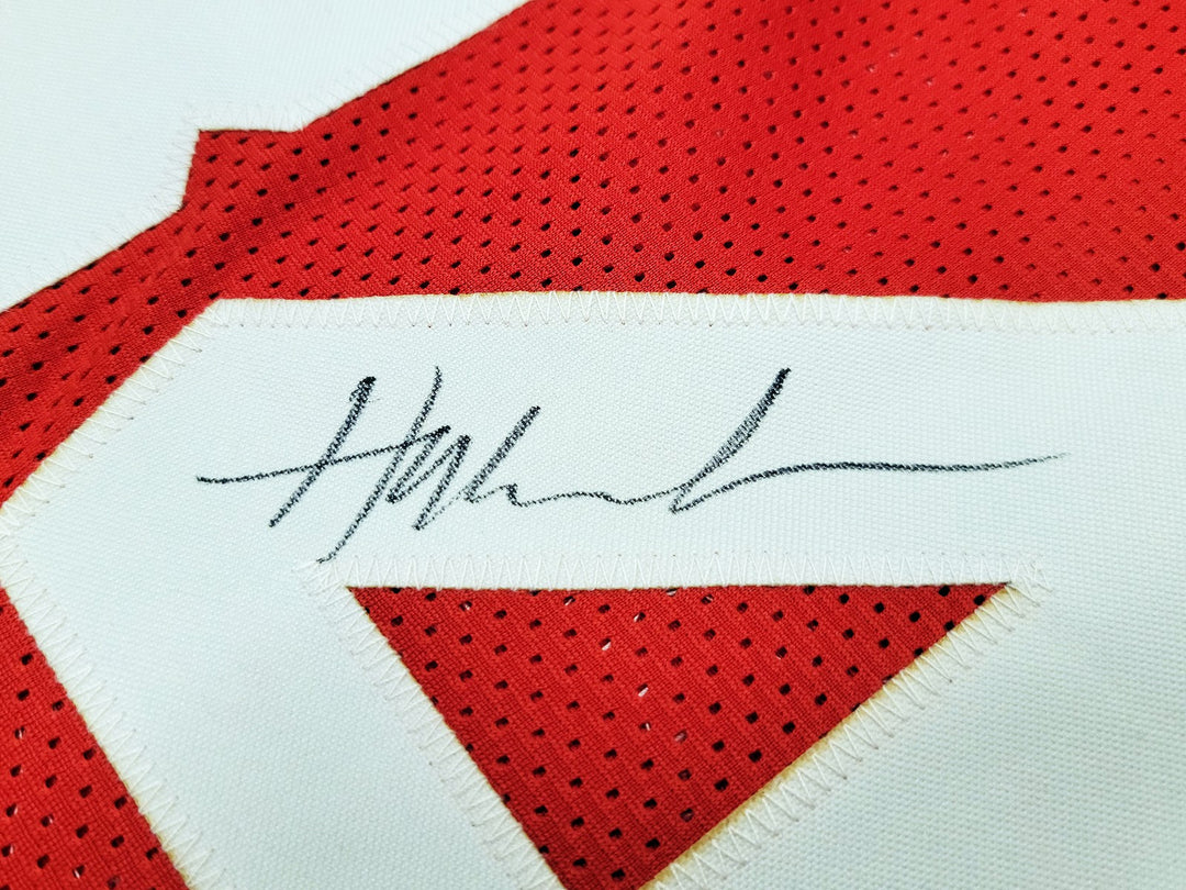 Houston Rockets Hakeem Olajuwon Signed Red Jersey The Dream JSA