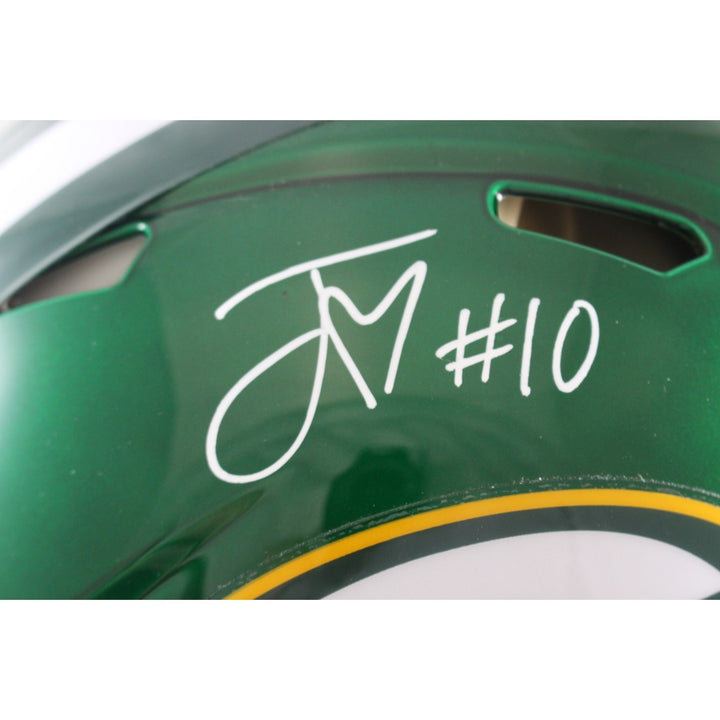 Jordan Love Autographed Green Bay Packers Pro Flash Helmet Beckett Witness 57146