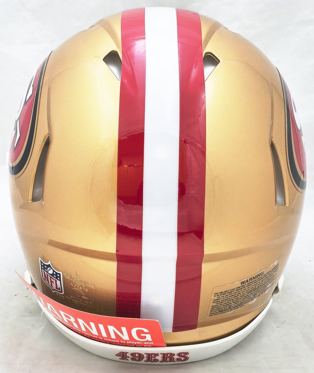 Unsigned San Francisco 49ers Gold Full Size Authentic Speed Helmet
