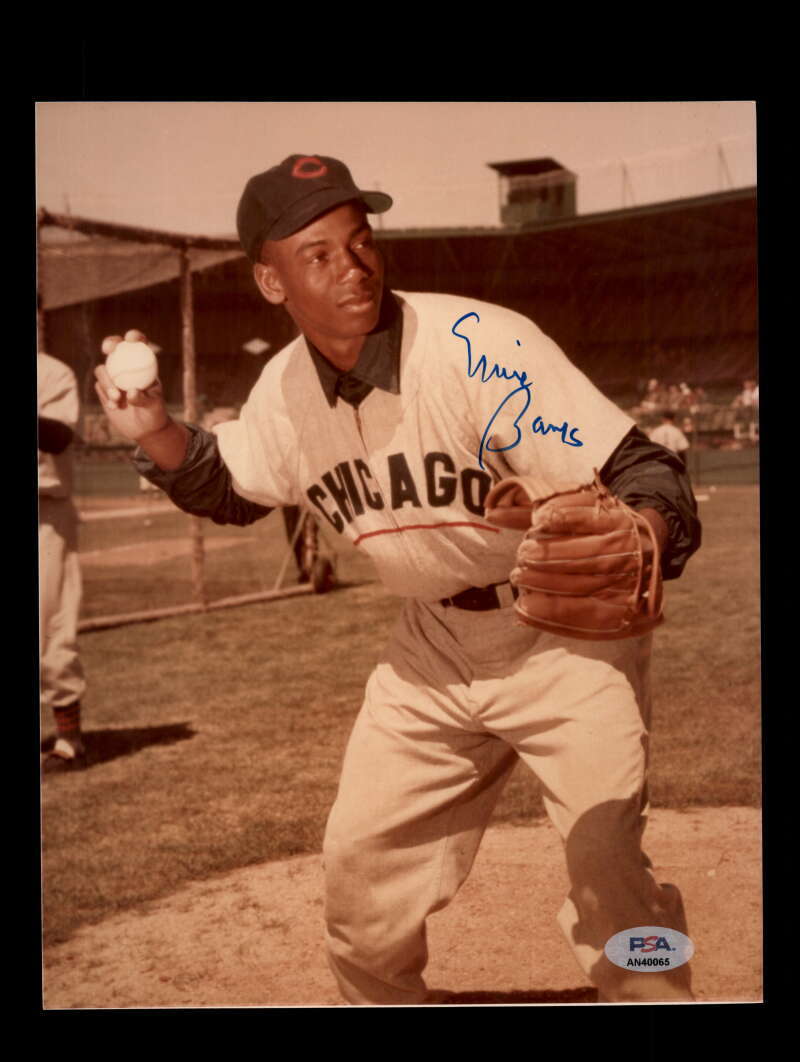 Ernie Banks PSA DNA Signed  8x10 Photograph Autograph Cubs