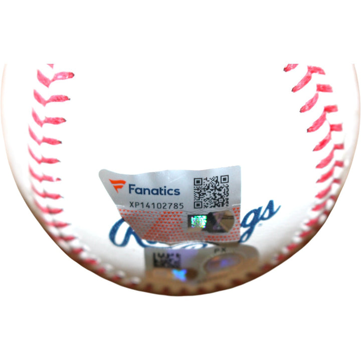 Teoscar Hernandez Signed Los Angeles Dodgers Baseball WS Champs Fanatics 54546