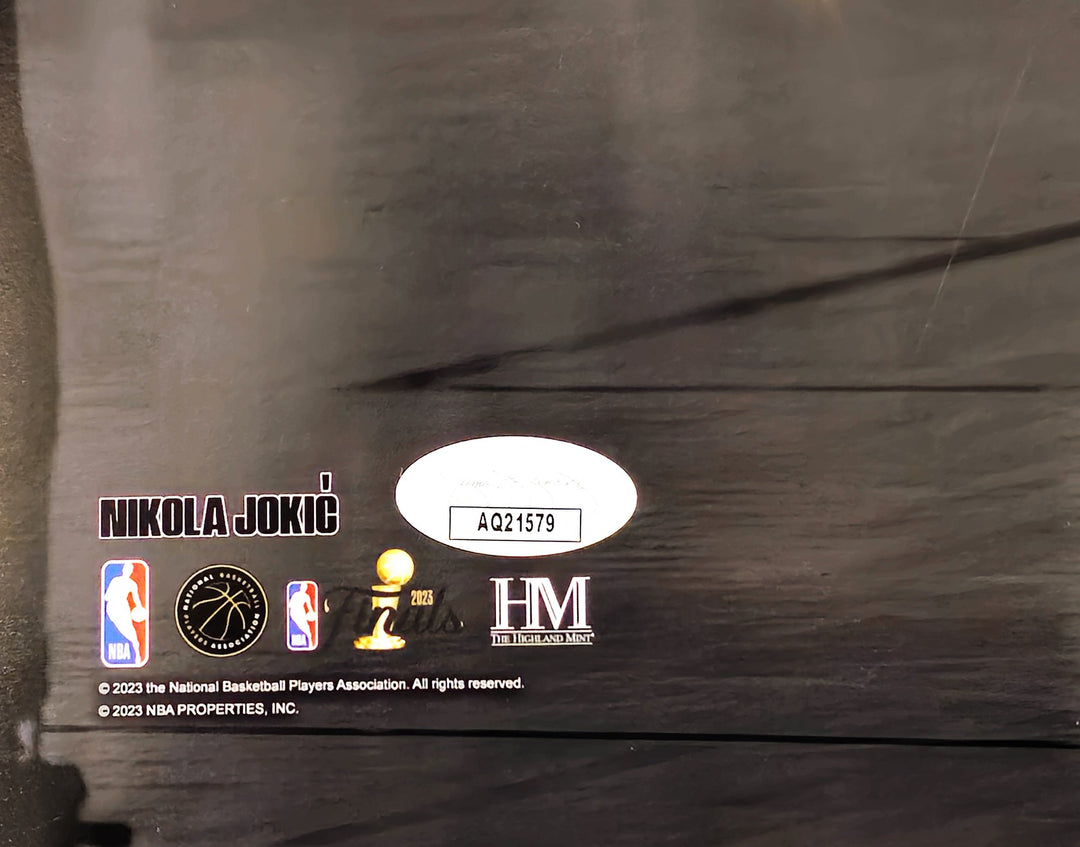 Nikola Jokic Signed 16x20 Photo Denver Nuggets 2023 NBA Finals Spotlight JSA