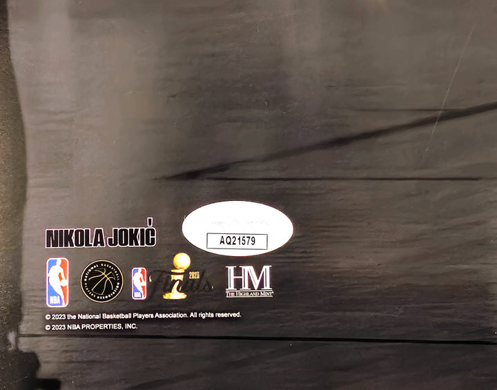 Nikola Jokic Signed 16x20 Photo Denver Nuggets 2023 NBA Finals Spotlight JSA