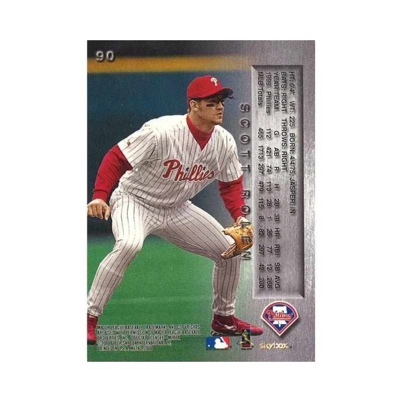 2000 Skybox Metal Scott Rolen Autograph (CX Auth)