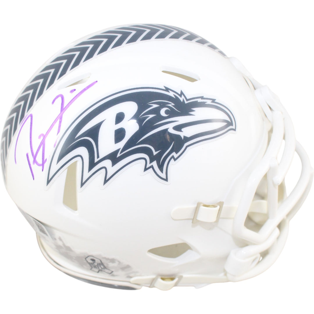 Ray Lewis Signed Baltimore Ravens 2024 STS Mini Helmet Beckett Witness 51572