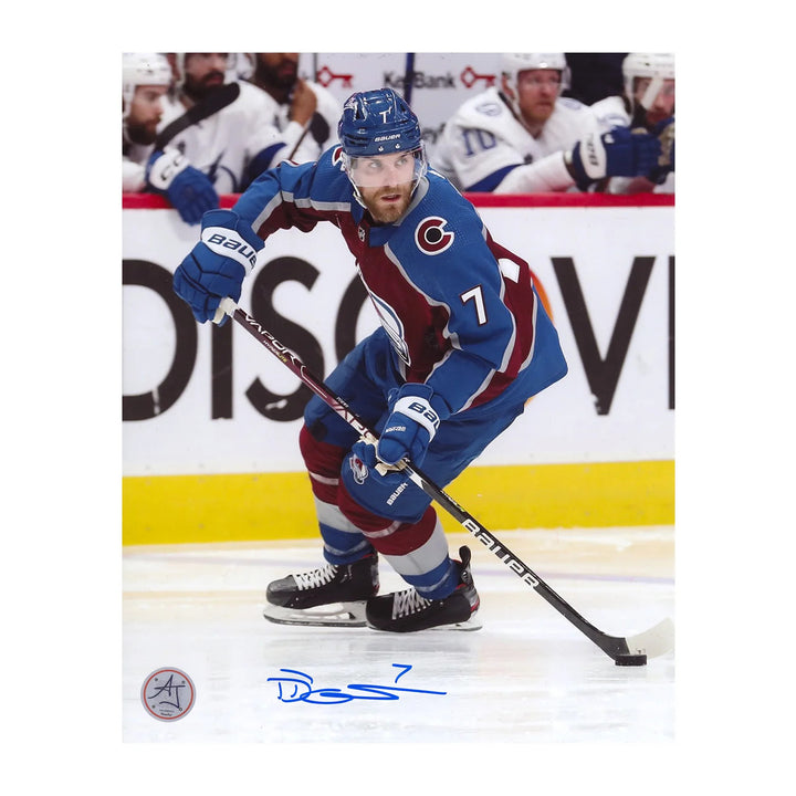 Devon Toews Autographed Colorado Avalanche Hockey 8x10 Photo