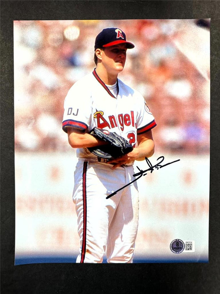 Jim Abbott signed Anaheim Angels 8x10 Photo autograph ~ Beckett BAS
