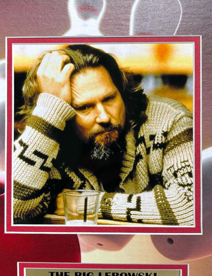 Jeff Bridges Autographed Big Lebowski Script Framed Collage BAS COA Photo Signed