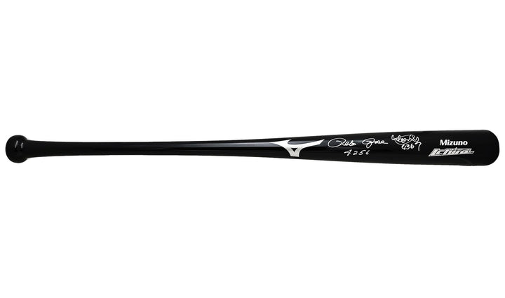 Ichiro Suzuki Pete Rose Auto Black Mizuno Player Model Bat Mariners Hits PR Holo