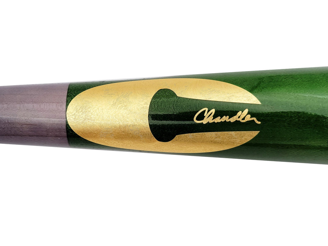 Jarred Kelenic Auto Signed Green Chandler Game Model Bat Atlanta Braves Beckett