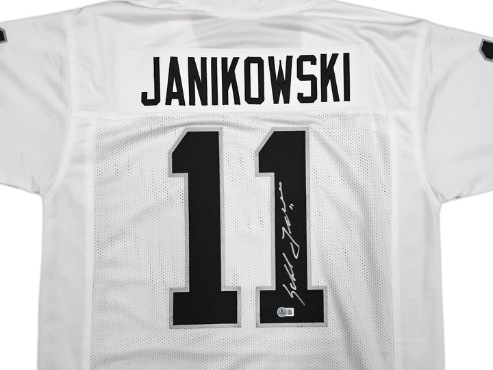 Oakland Raiders Sebastian Janikowski Signed White Jersey Beckett