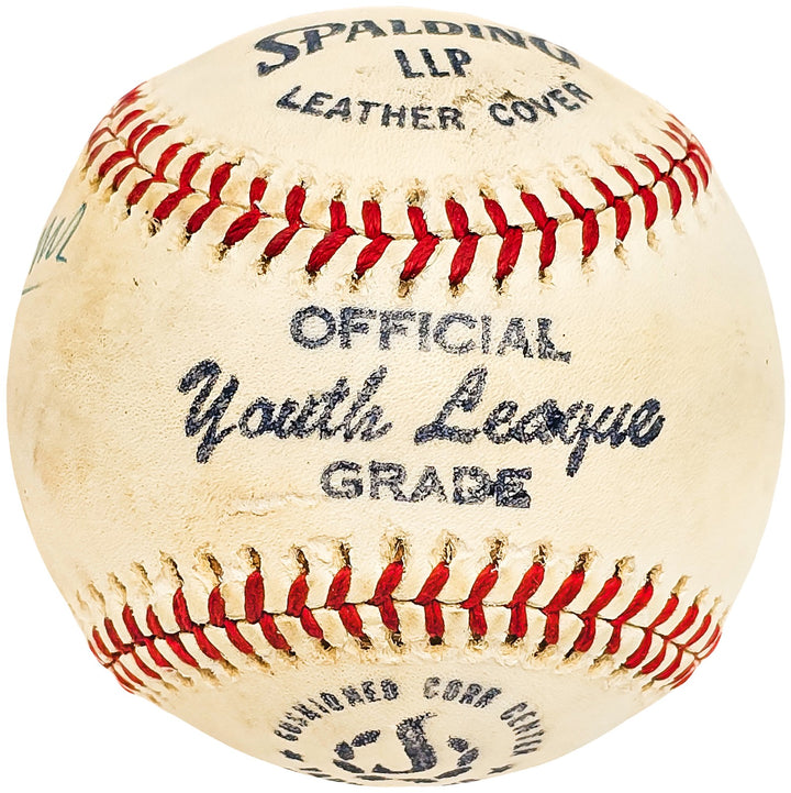 Debs Garms Signed Spalding Baseball Pittsburgh Pirates, St. Louis Cardinals