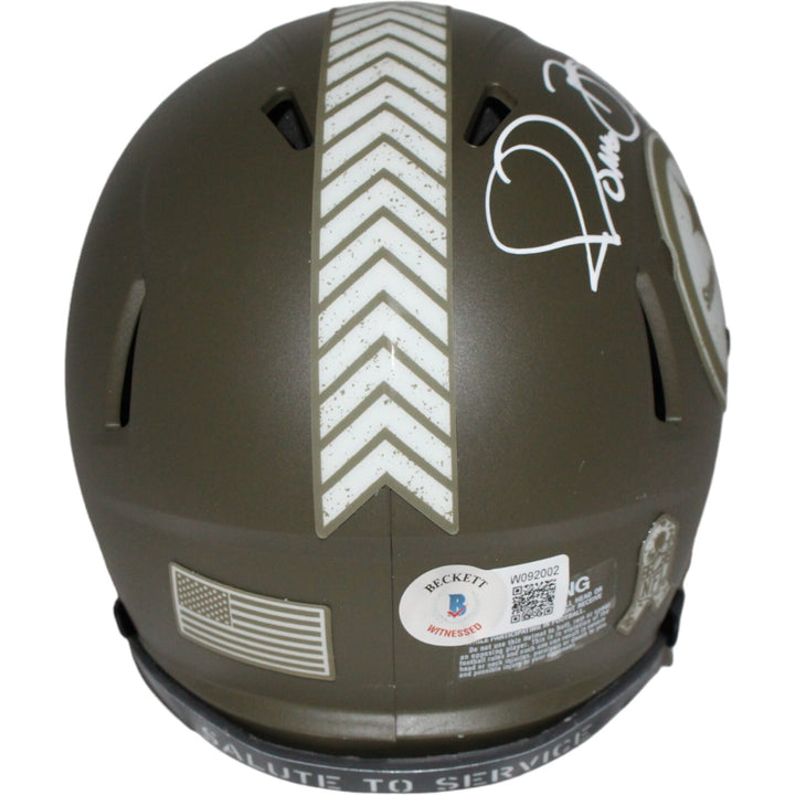 Jerome Bettis Autographed Pittsburgh Steelers 22 Salute Mini Helmet BAS 42218