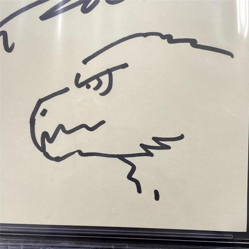 Takashi Yamazaki signed Godzilla Minus One 8x10 Sketch Autograph (B) Beckett BAS