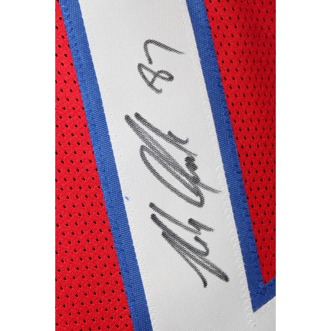 Rob Gronkowski Autographed/Signed Pro Style XL Jersey Red Beckett Witness 58337