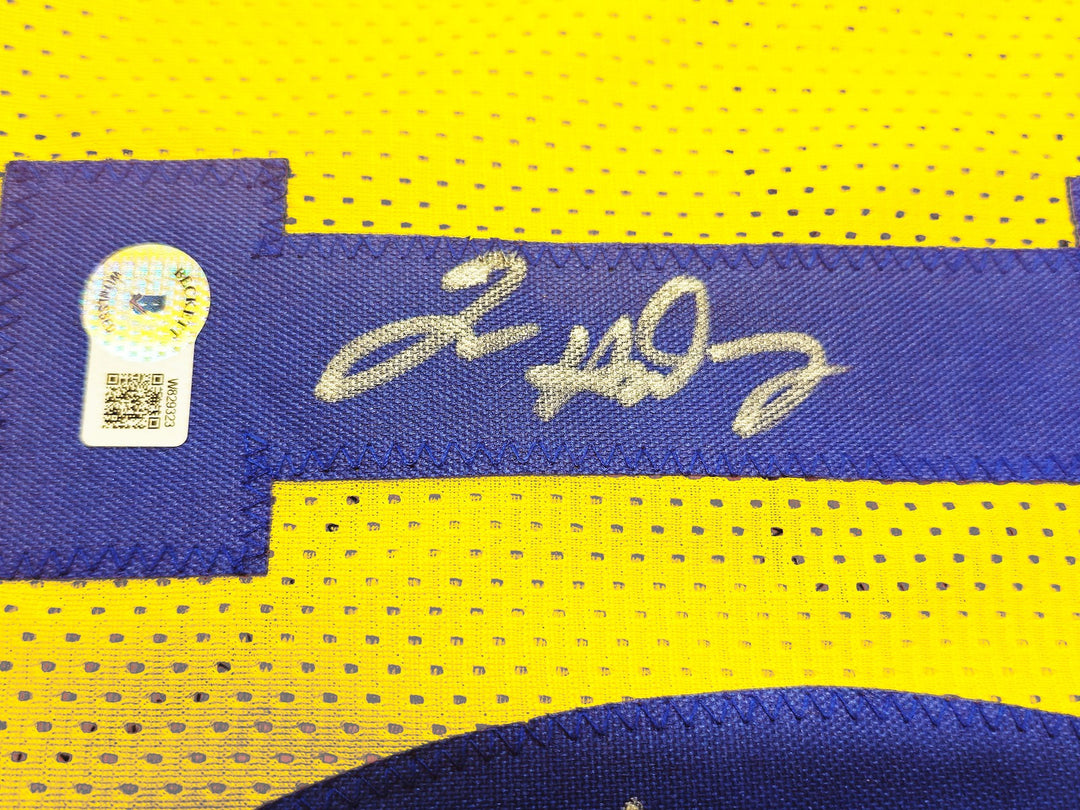 Golden State Warriors Tim Hardaway Signed Yellow Jersey "HOF 2022" Beckett Wit