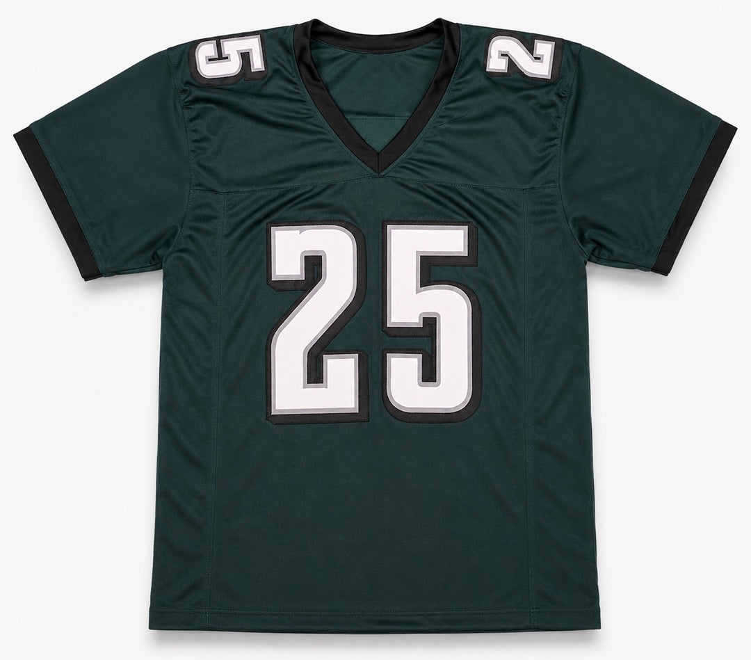 Philadelphia Eagles LeSean McCoy Signed Green Jersey Beckett BAS Witness