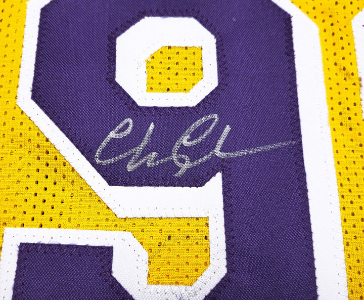 Fletch Chevy Chase Signed Yellow Jersey Beckett BAS Witness