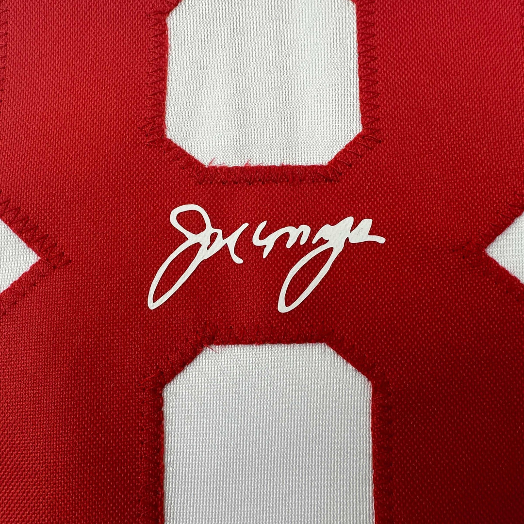 Facsimile Autographed Joe Morgan Cincinnati White Reprint Auto Jersey Men's XL
