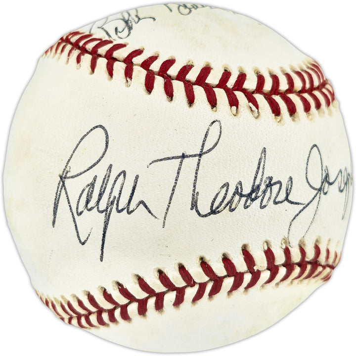 Bobby Thomson & Ralph Branca Autographed Signed AL Baseball Full Names Beckett