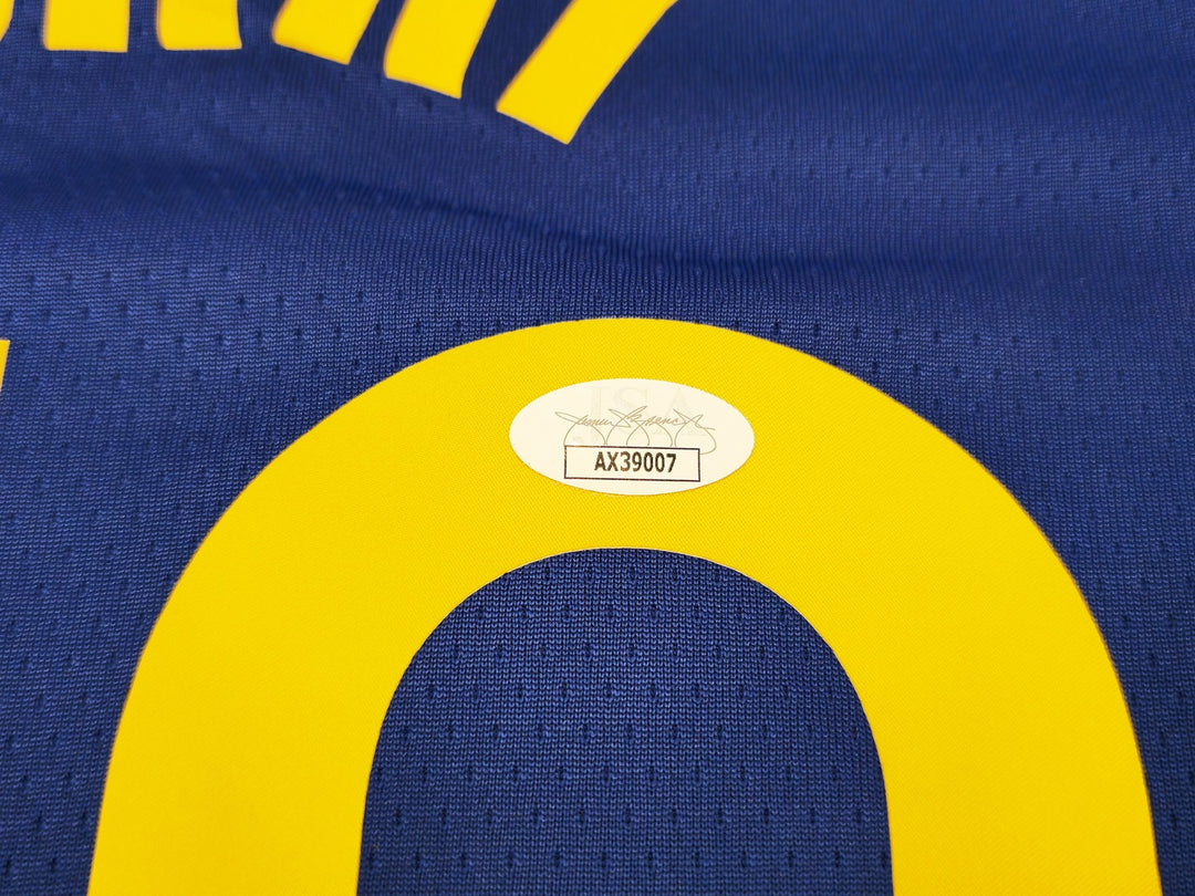 Warriors Stephen Curry Signed Blue Nike Swingman Icon Edition Jersey Size 48 JSA