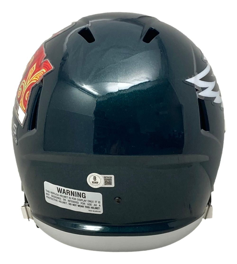 Big Dom DiSandro Signed Philadelphia Eagles FS Super Bowl 59 LIX Replica Helmet