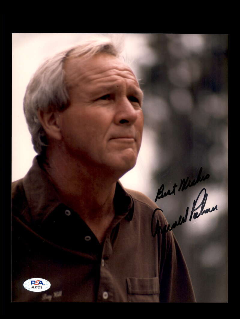 Arnold Palmer PSA DNA Signed  8x10 Photo Autograph