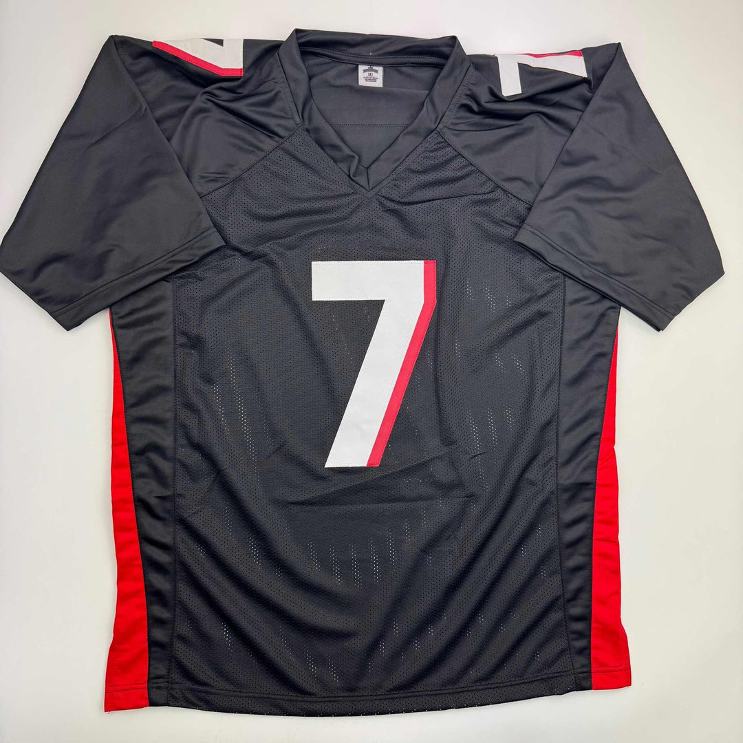Autographed/Signed Bijan Robinson Atlanta Black Jersey Beckett BAS COA