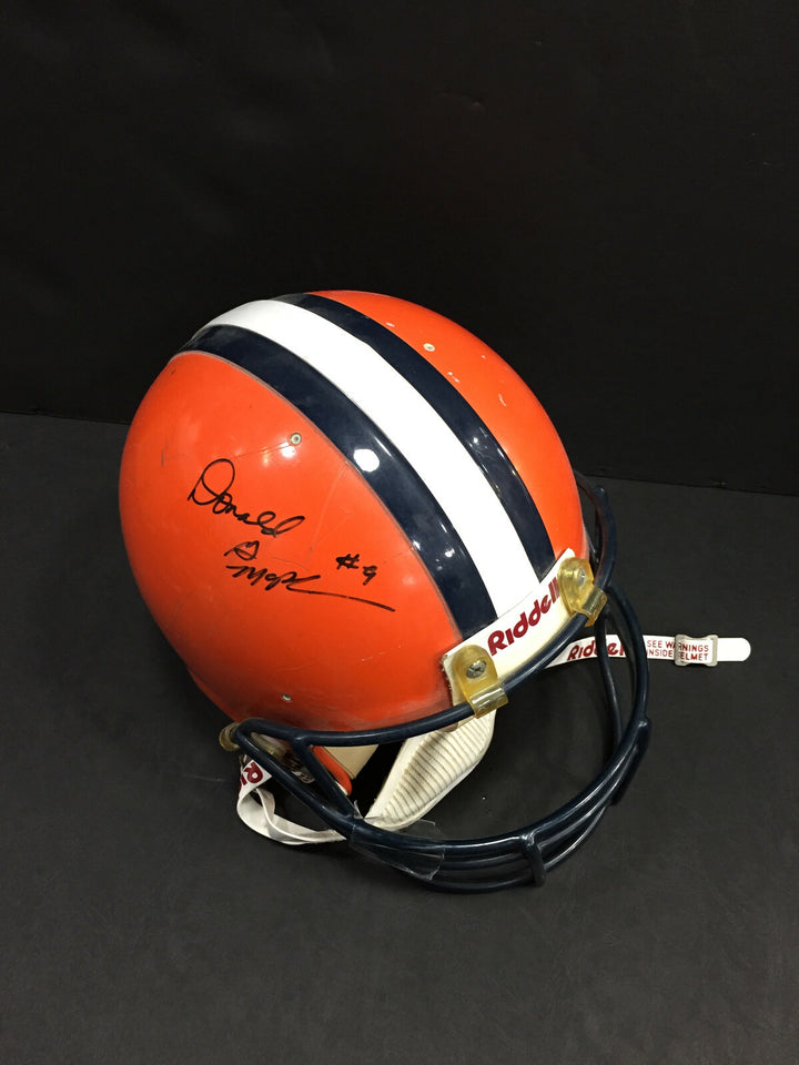 Don McPherson Signed Game Used worn Syracuse Football Helmet Autograph CBM COA