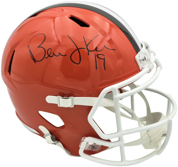 Bernie Kosar Auto Browns Orange Throwback Full Size Speed Replica Helmet JSA