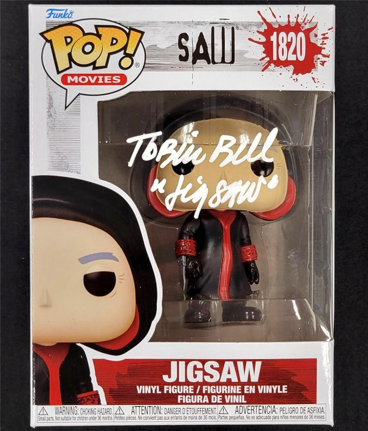 Tobin Bell signed "Jigsaw" Saw Funko Pop! 1820 autograph ~ Beckett BAS Witness