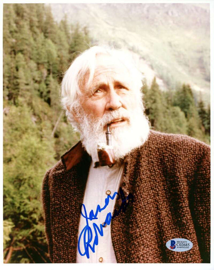 Jason Robards Beckett BAS Signed 8x10 Photo Autograph