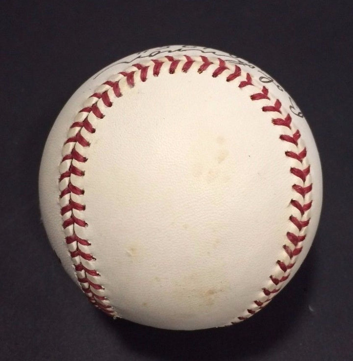Bob Lennon Signed 64 HR 1954 AA League ONL Baseball NY Giants Auto CBM COA