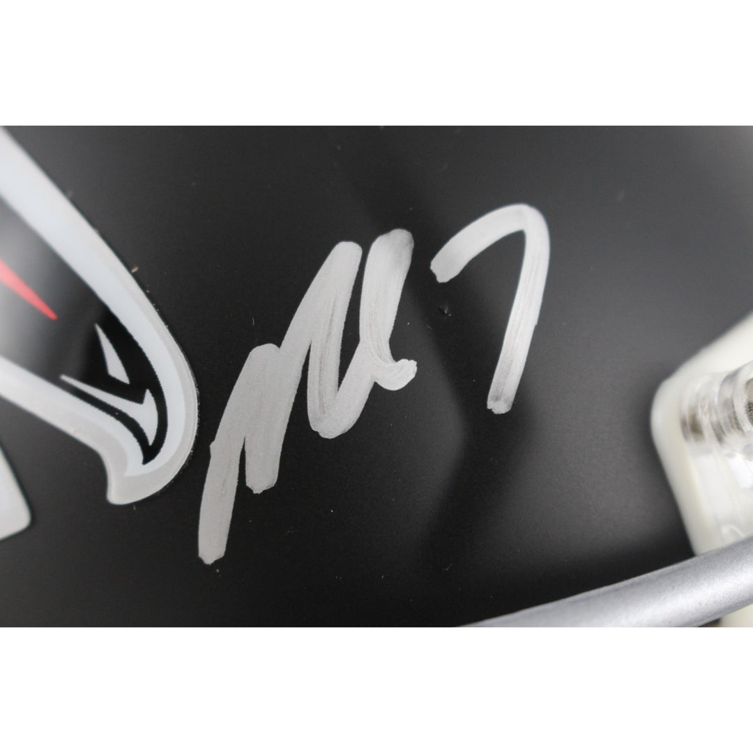 Michael Vick Autographed Atlanta Falcons Mini Helmet Beckett Witness 49865